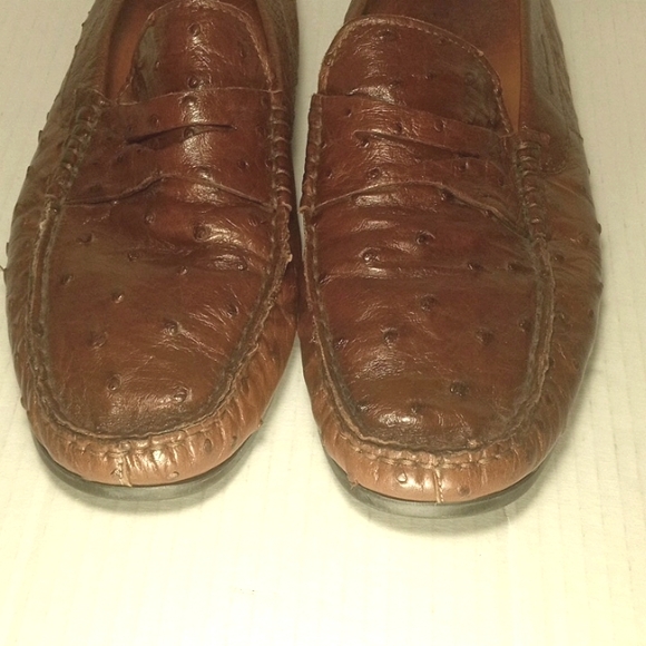 Brilliant Handmade Genuine 0strich Quill Loafers - Picture 8 of 15